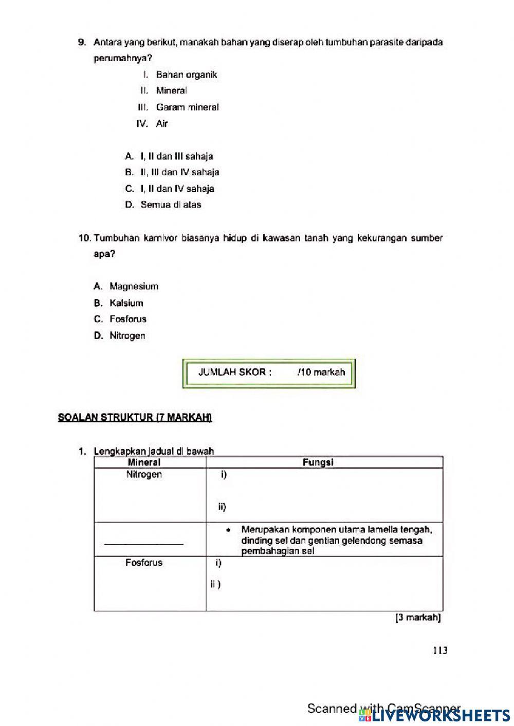 Modul Hebat Edisi 2021 Biologi Tingkatan 5 Bab 3