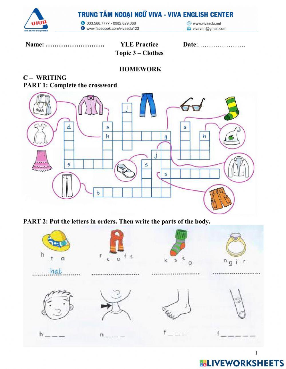 Idictionary 1 - Unit 3 - Lesson 9: Writing skill.