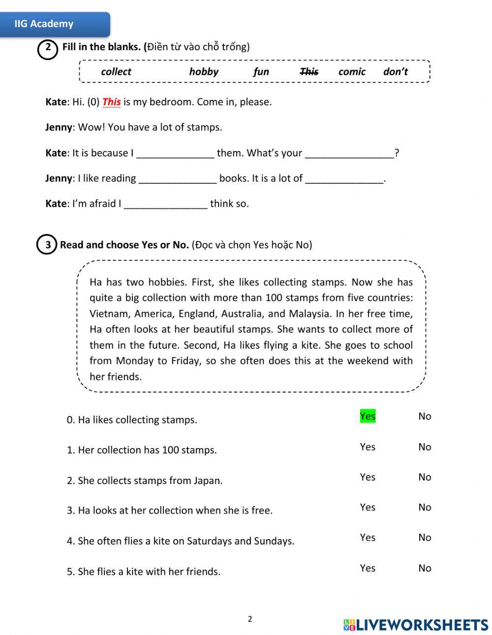 IIG-Grade 4-Worksheet 15