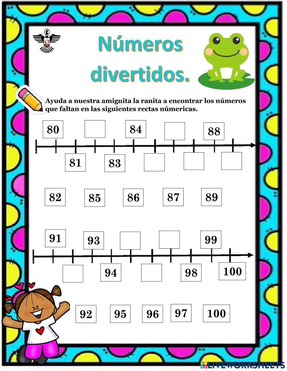 Completar los números