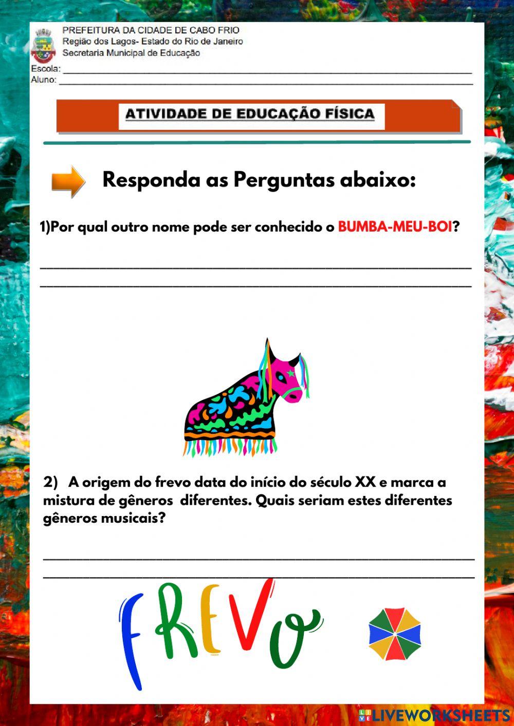 Danças brasileiras - bumba-meu-boi e frevo