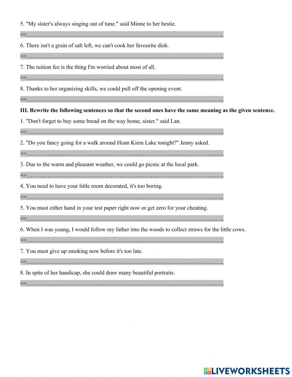 Unit 8. THE WORLD OF WORK - PART 5: WRITING