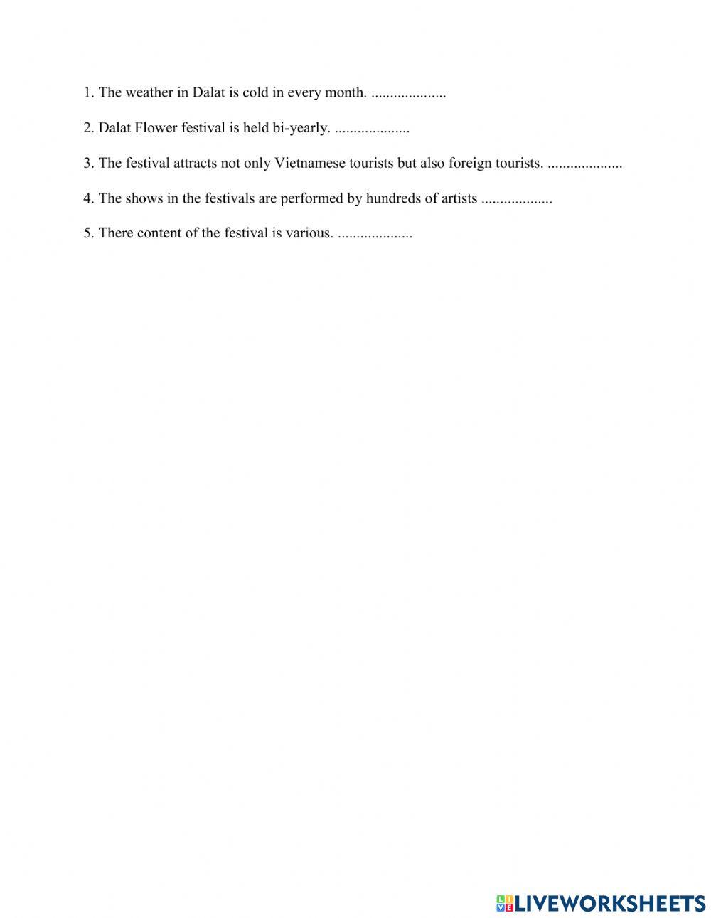 Monthly test - Grade 8 month 12