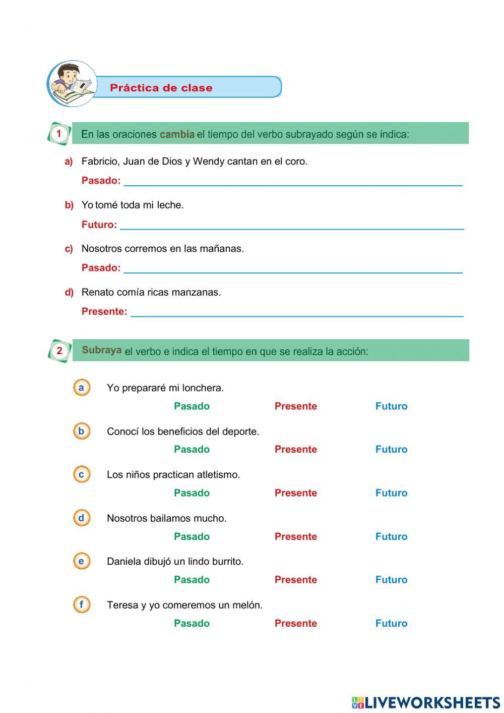 El verbo y sus tiempos