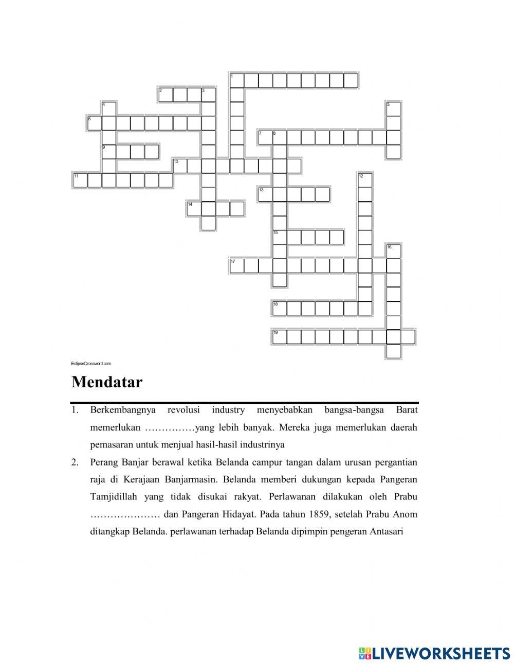 Crossword IPS Bagian Random Ke 89