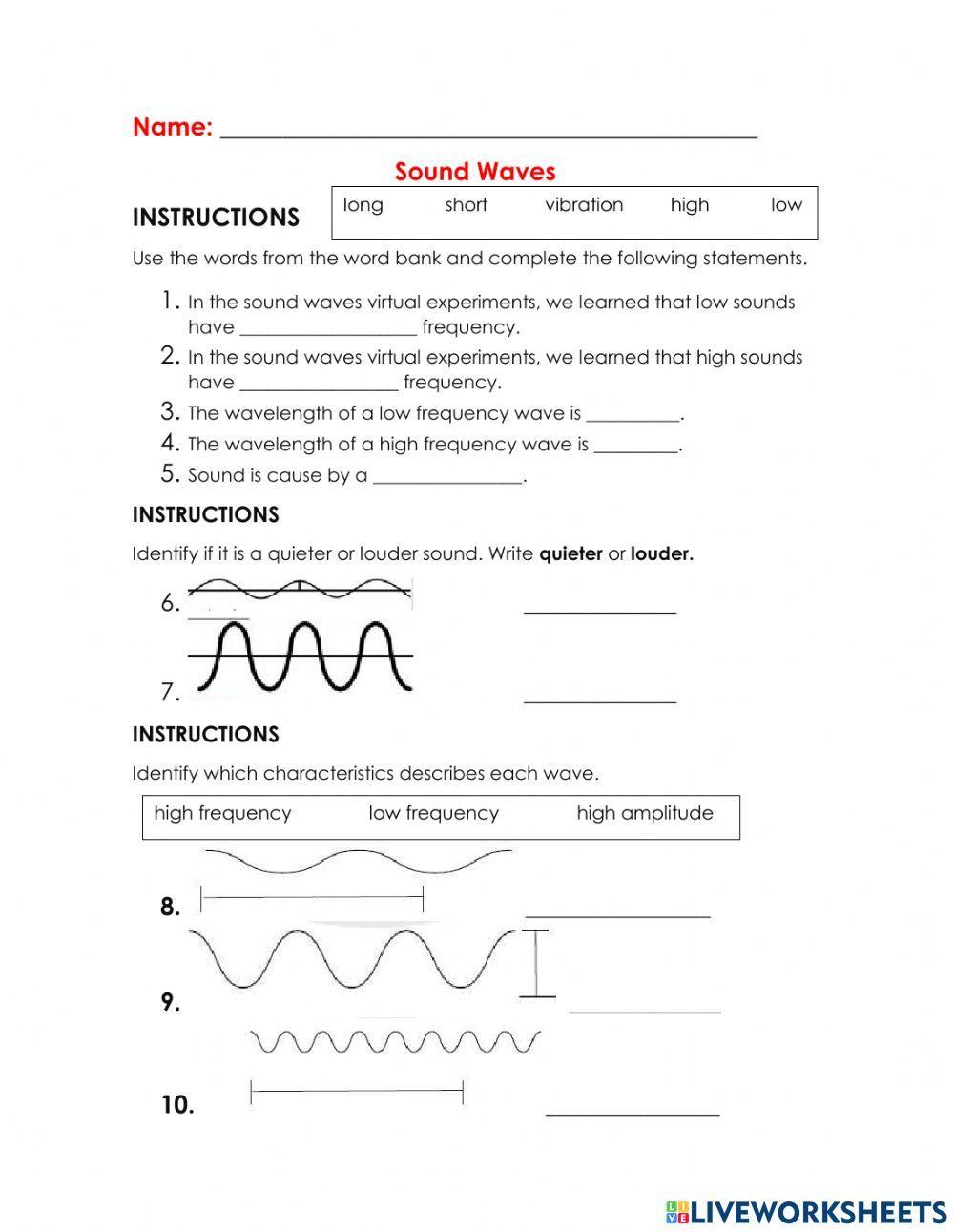 Sound waves comparisson