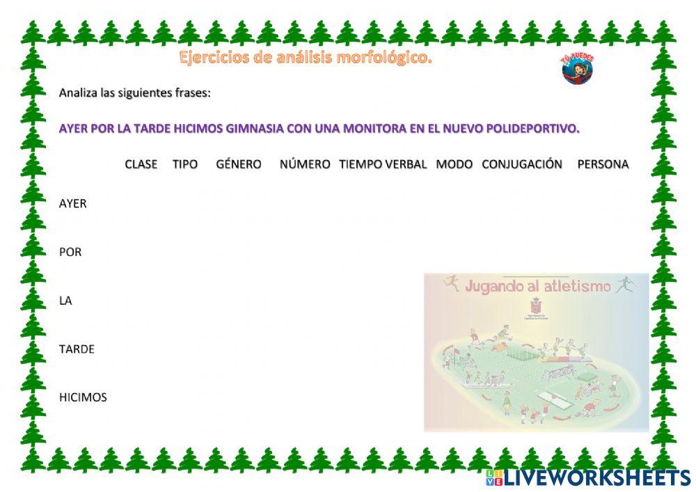 Analizar morfológicamente