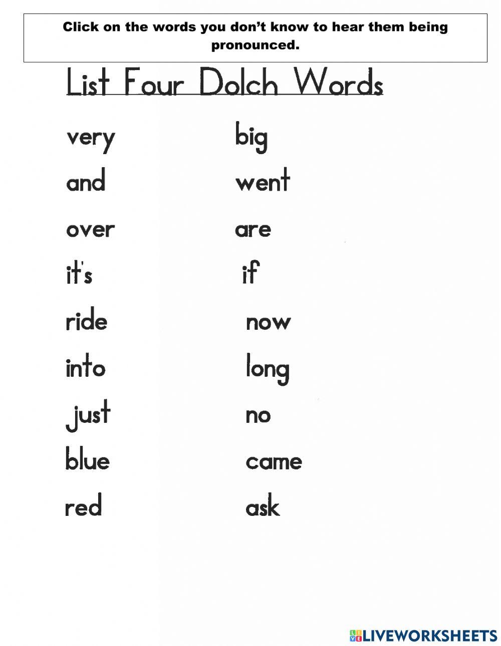 Spelling list