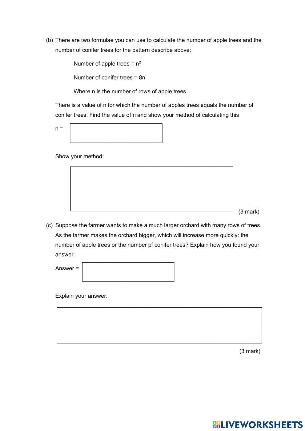 Math test form 4 Math test form 4