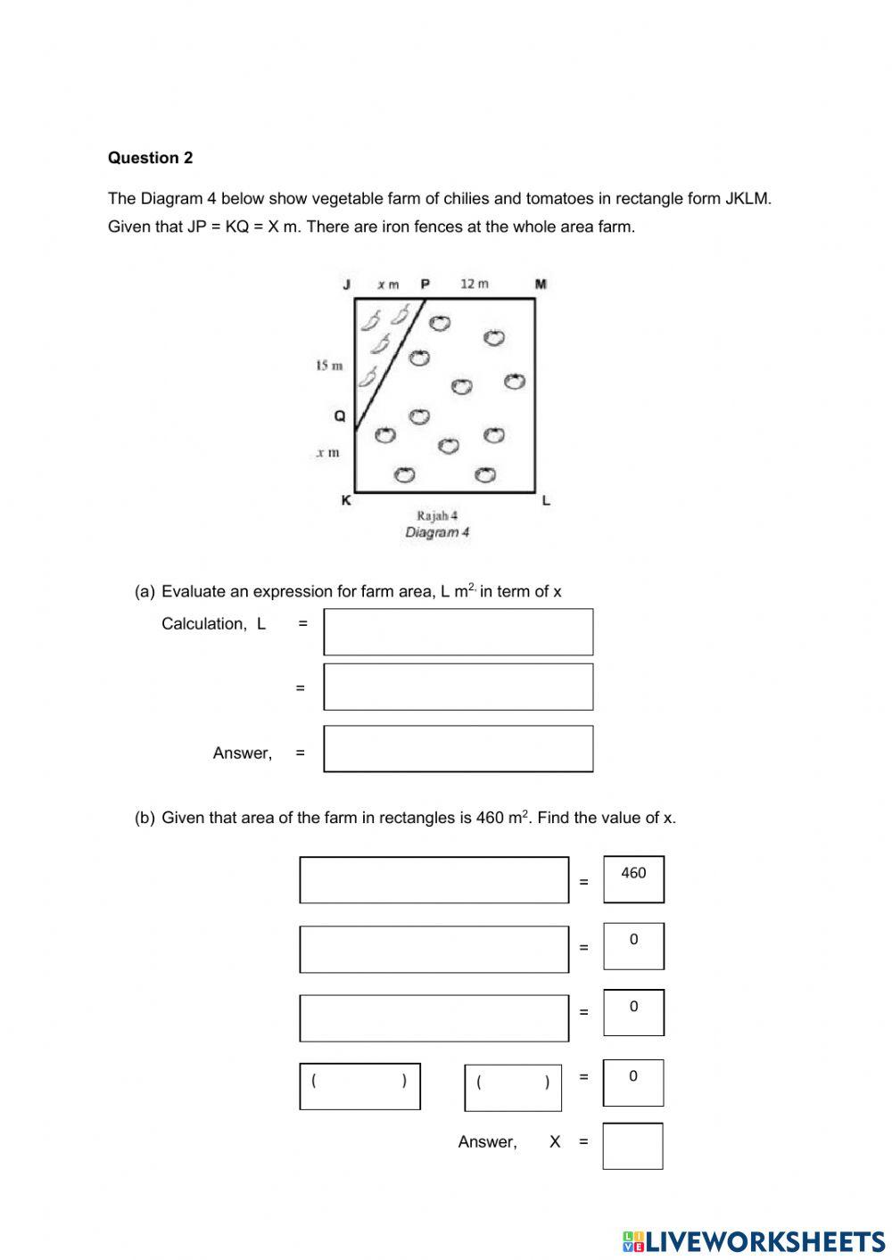 Math test form 4