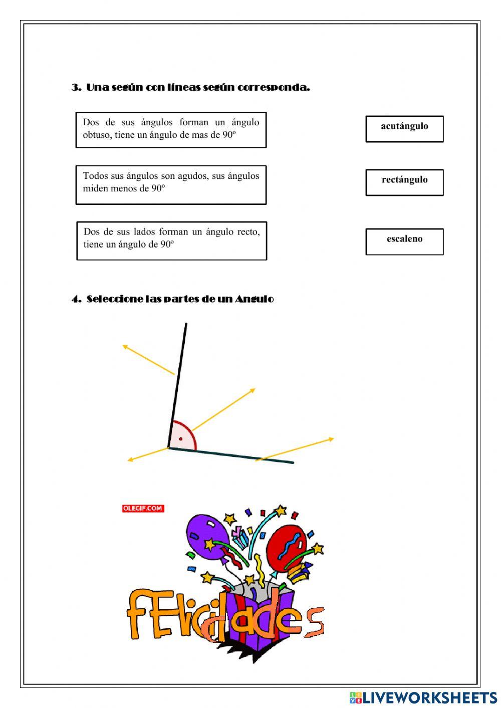 Clasificación del triangulo por sus lados y ángulos