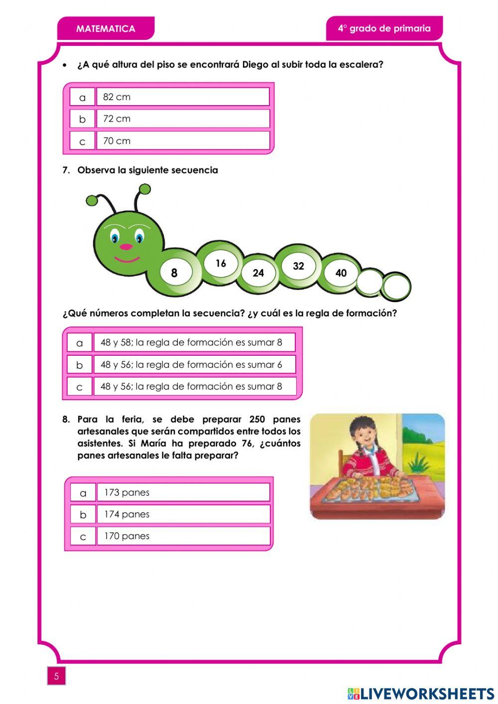 Examen de matemática
