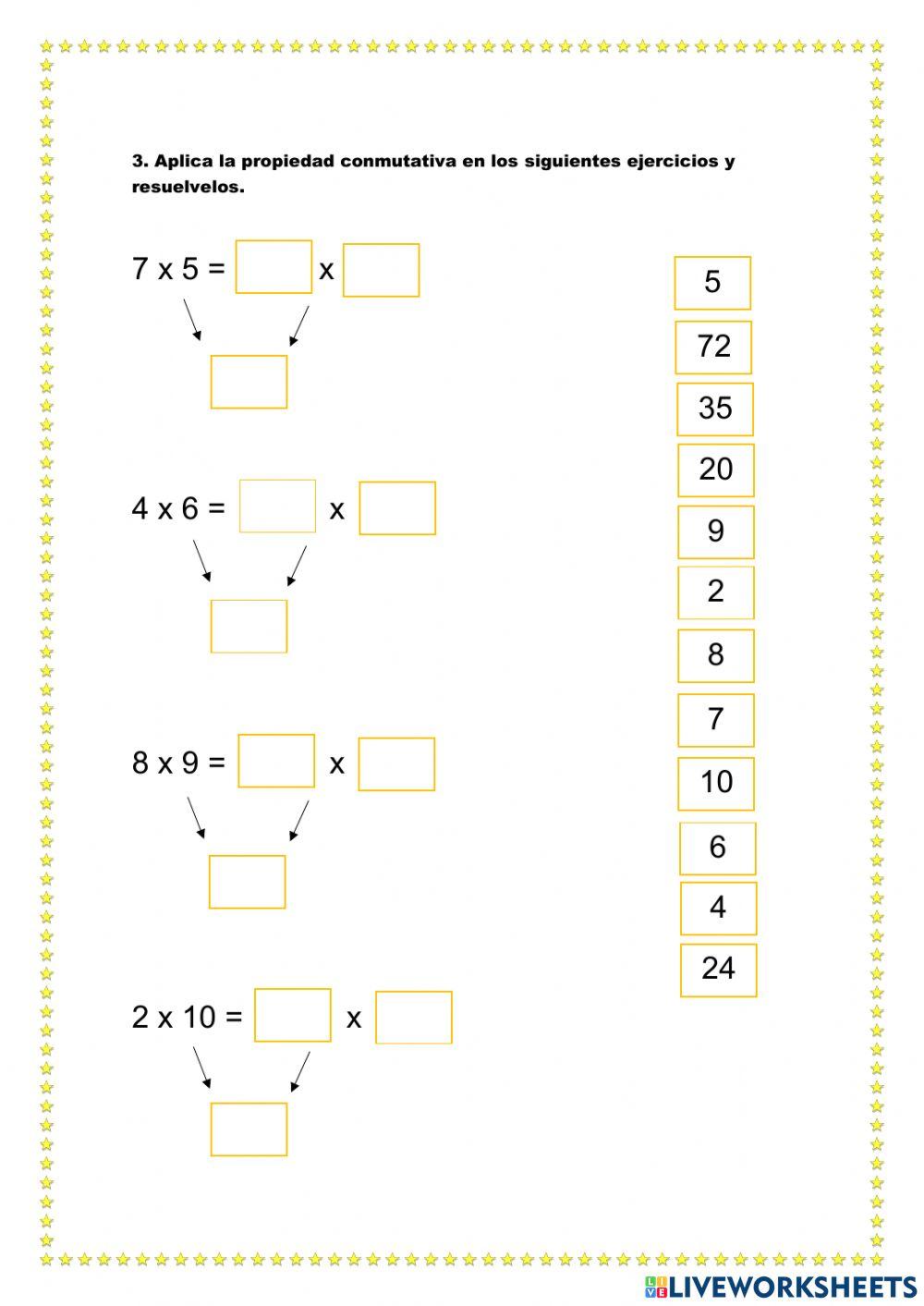 La multiplicación y sus propiedades