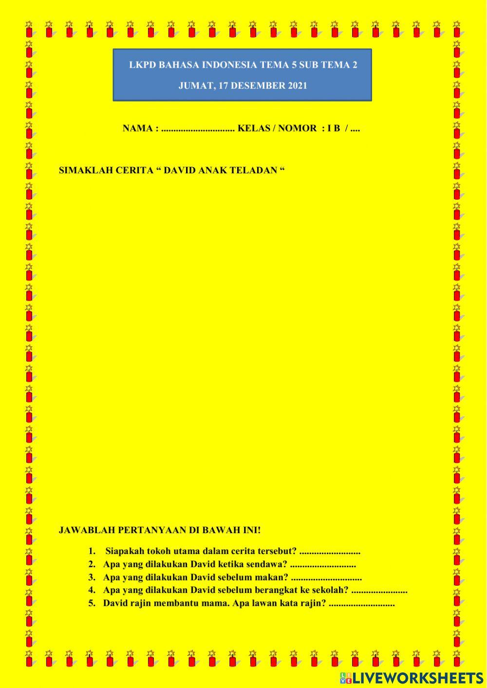 Latihan bahasa indonesia