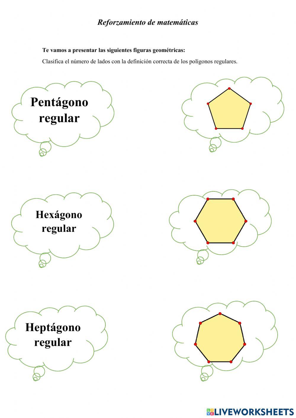 Los poligonos irregulares e irregulares