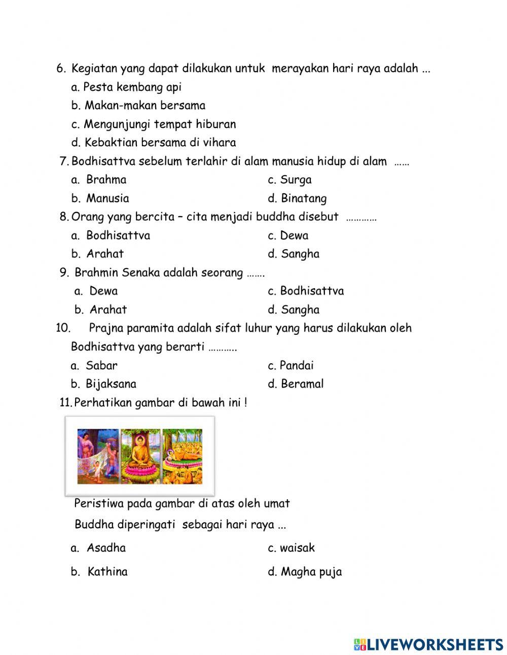 1st final Semester Buddhist P3