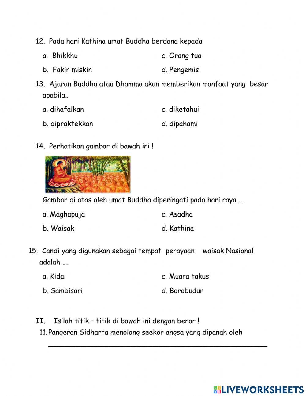 1st final Semester Buddhist P3