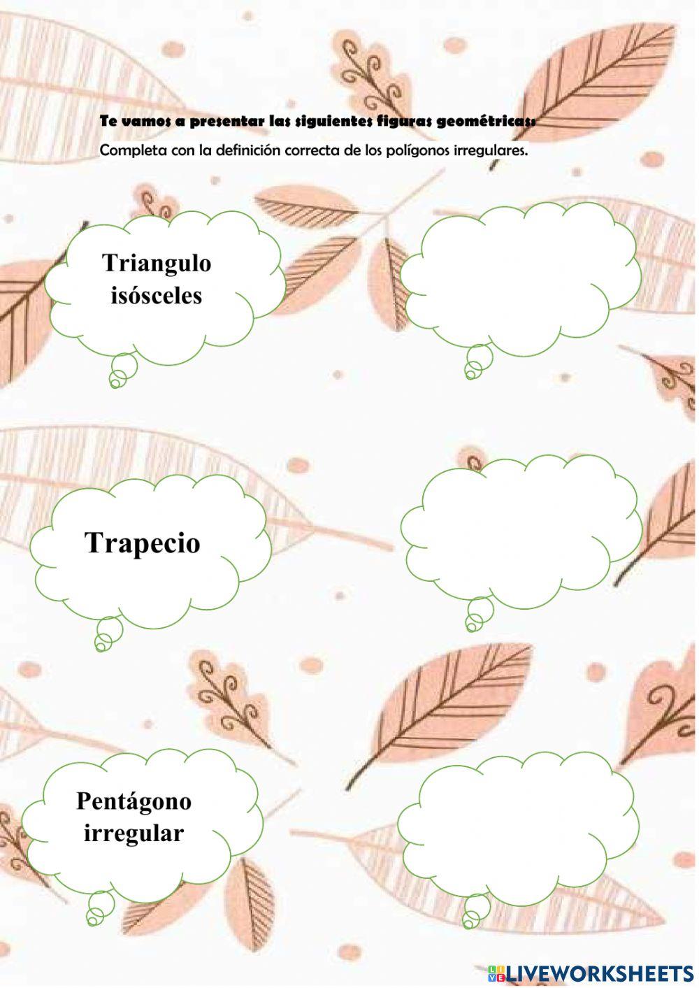 Los polígonos regulares e irregulares