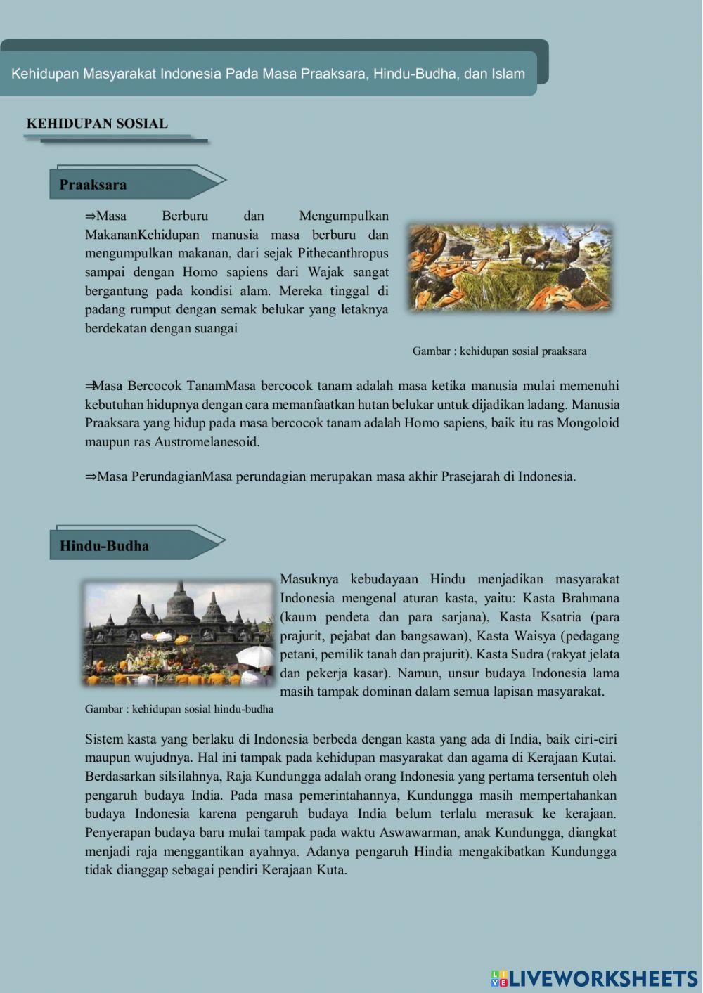 Elkpd ips kehidupan pra aksara hindu budha islam