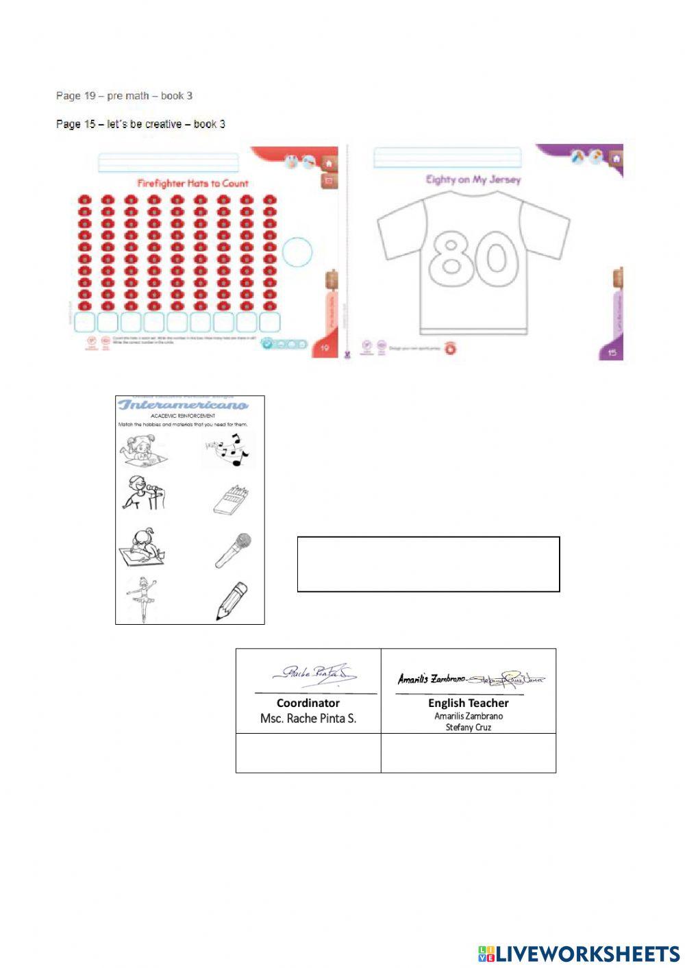 Weelky activities 32