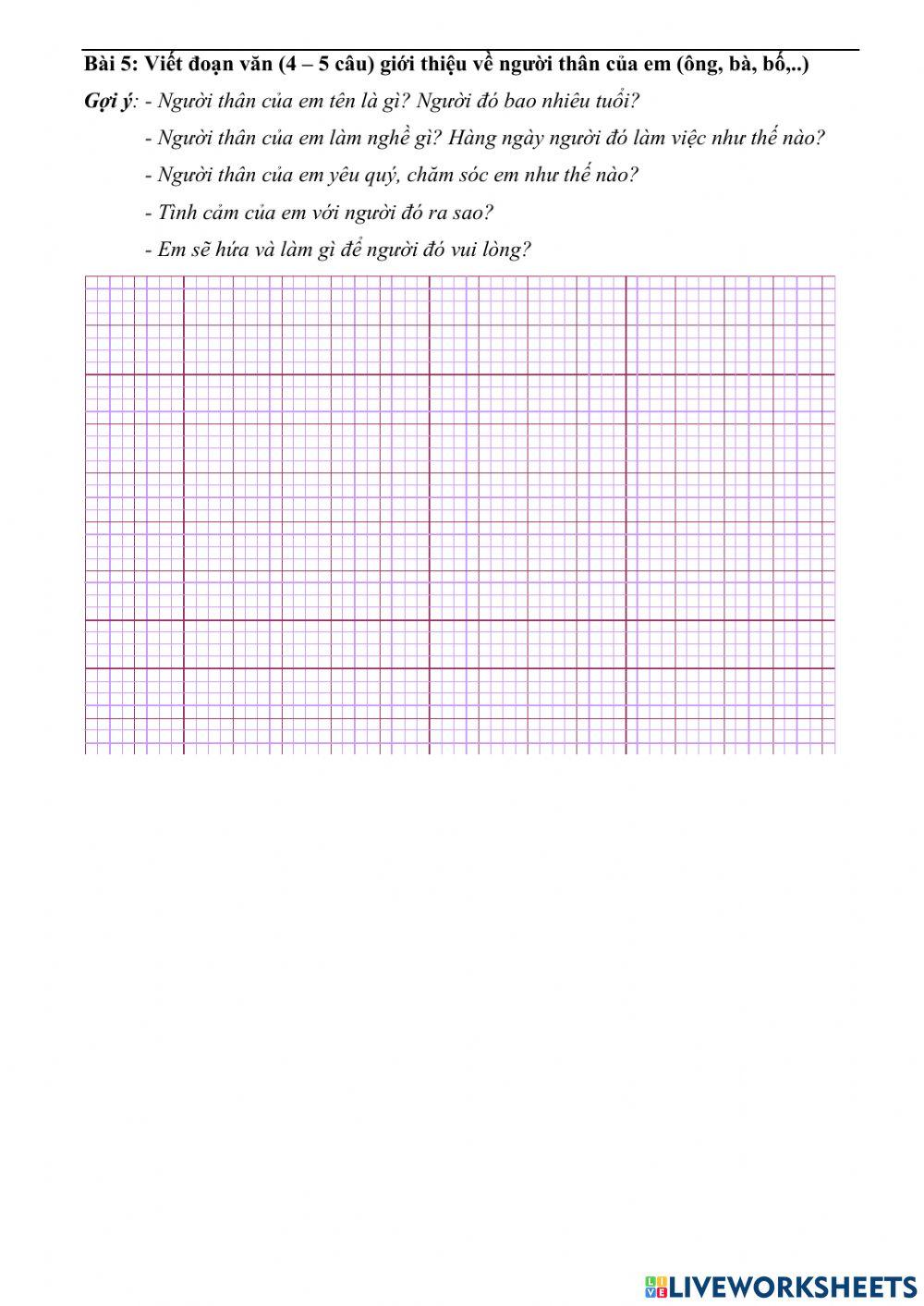 Ôn tập cuối kì 1