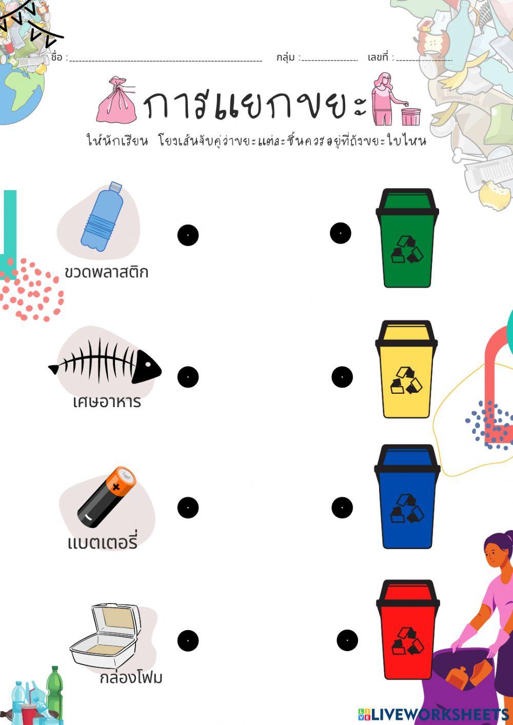 การแยกขยะ