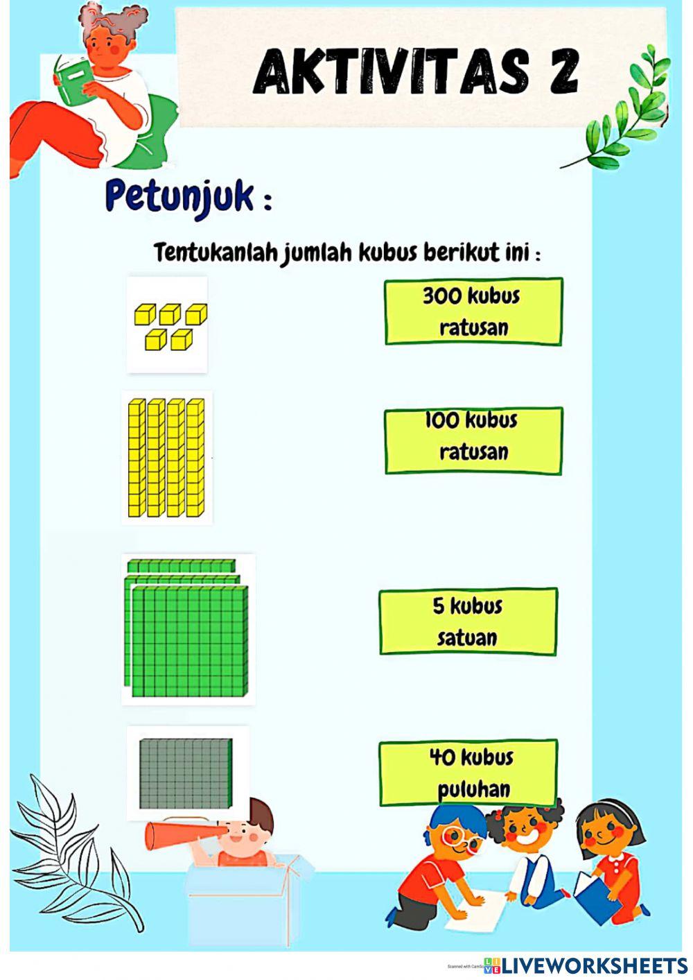 Bilangan cacah ratusan (kelas 2 tema 1)