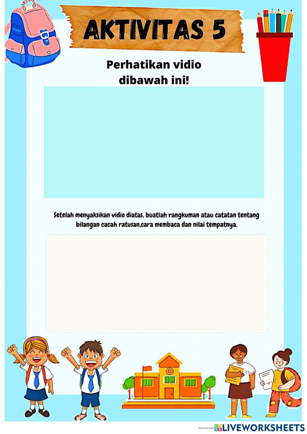 Bilangan cacah ratusan (kelas 2 tema 1)