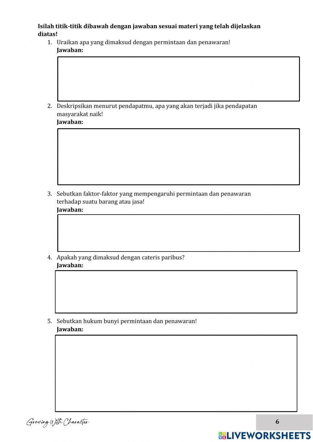 Materi Permintaan dan Penawaran