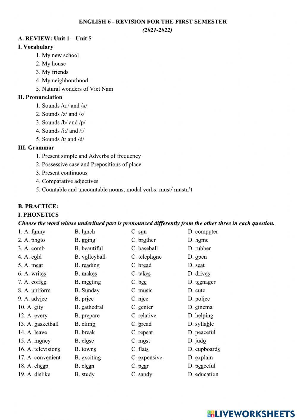 Tiếng anh của Thúy