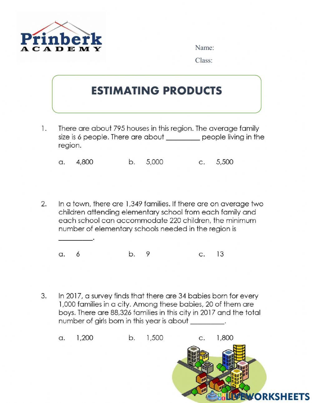 5.6.Estimating product