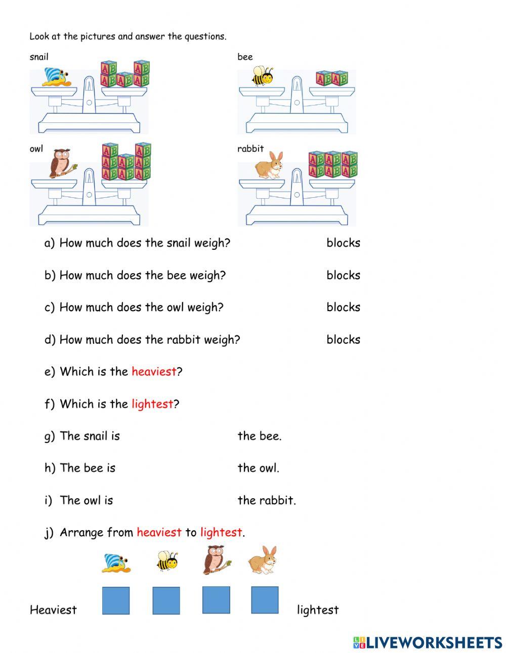 Non-standard weights Non-standard weights