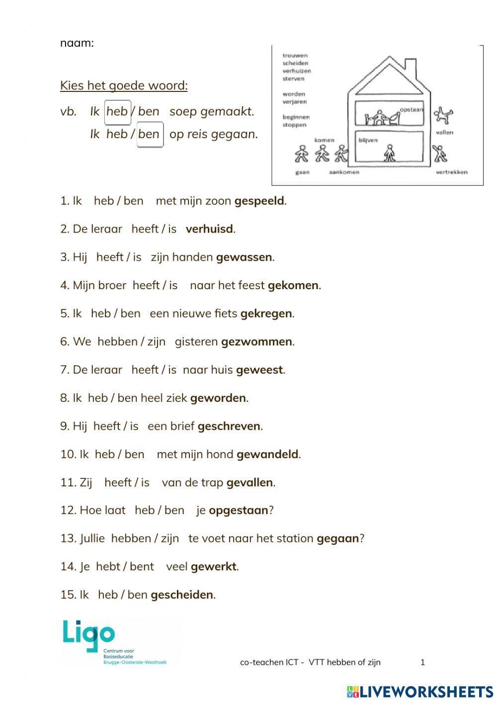 Praten over vroeger hebben of zijn
