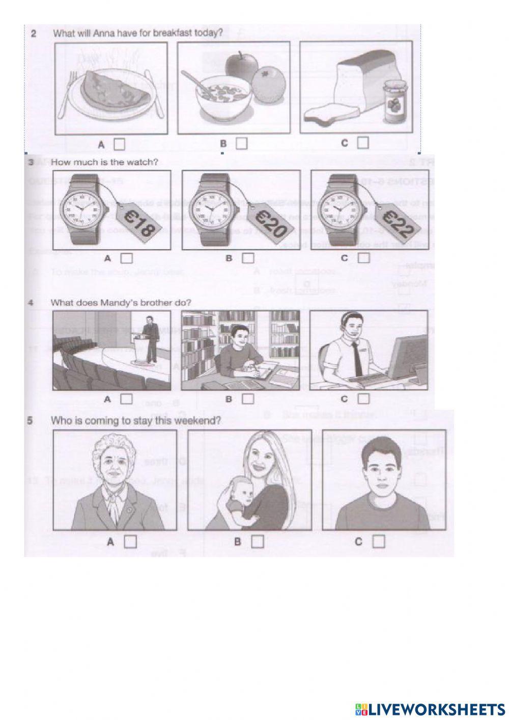 7c exercise | Live Worksheets
