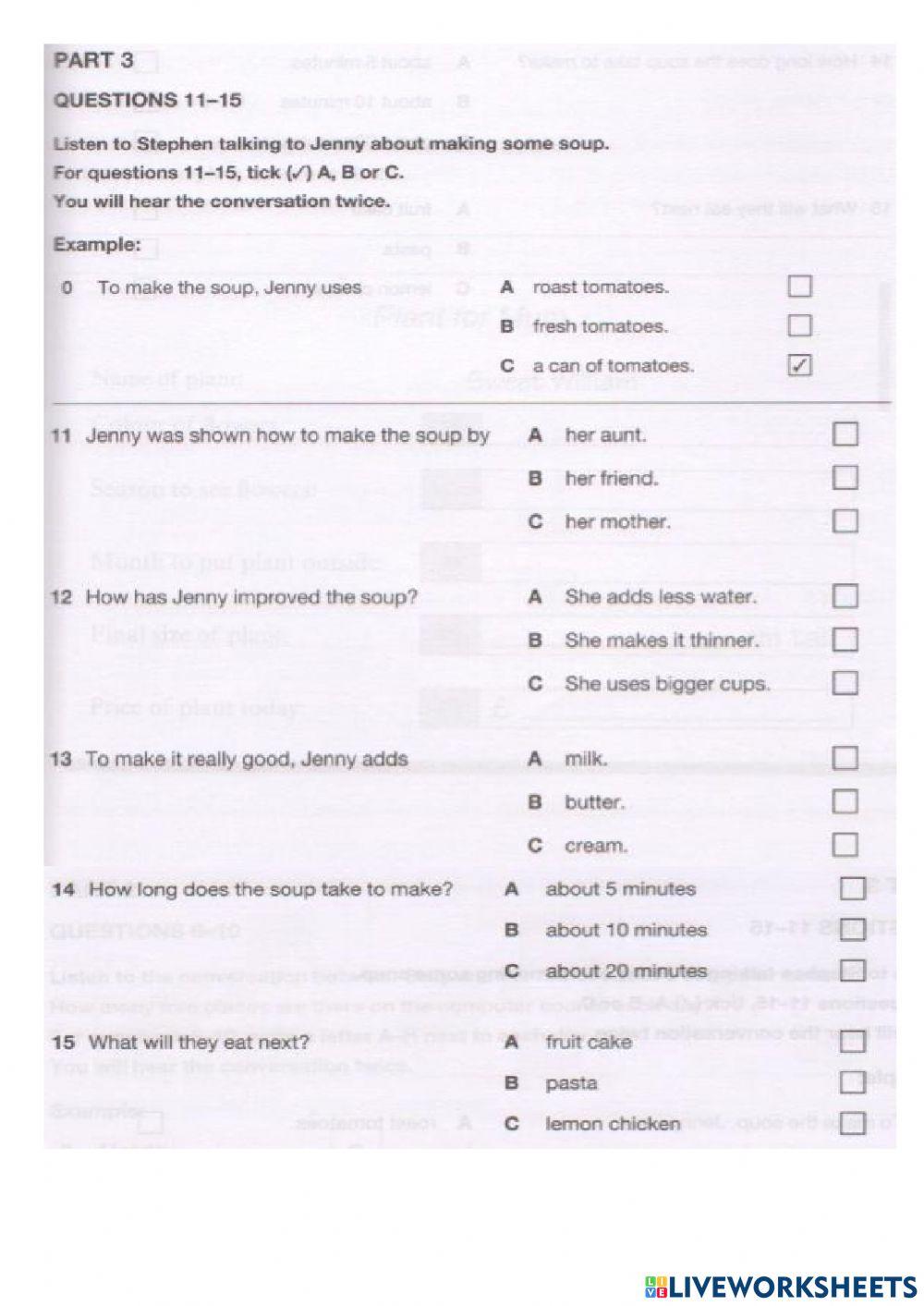 7c exercise | Live Worksheets