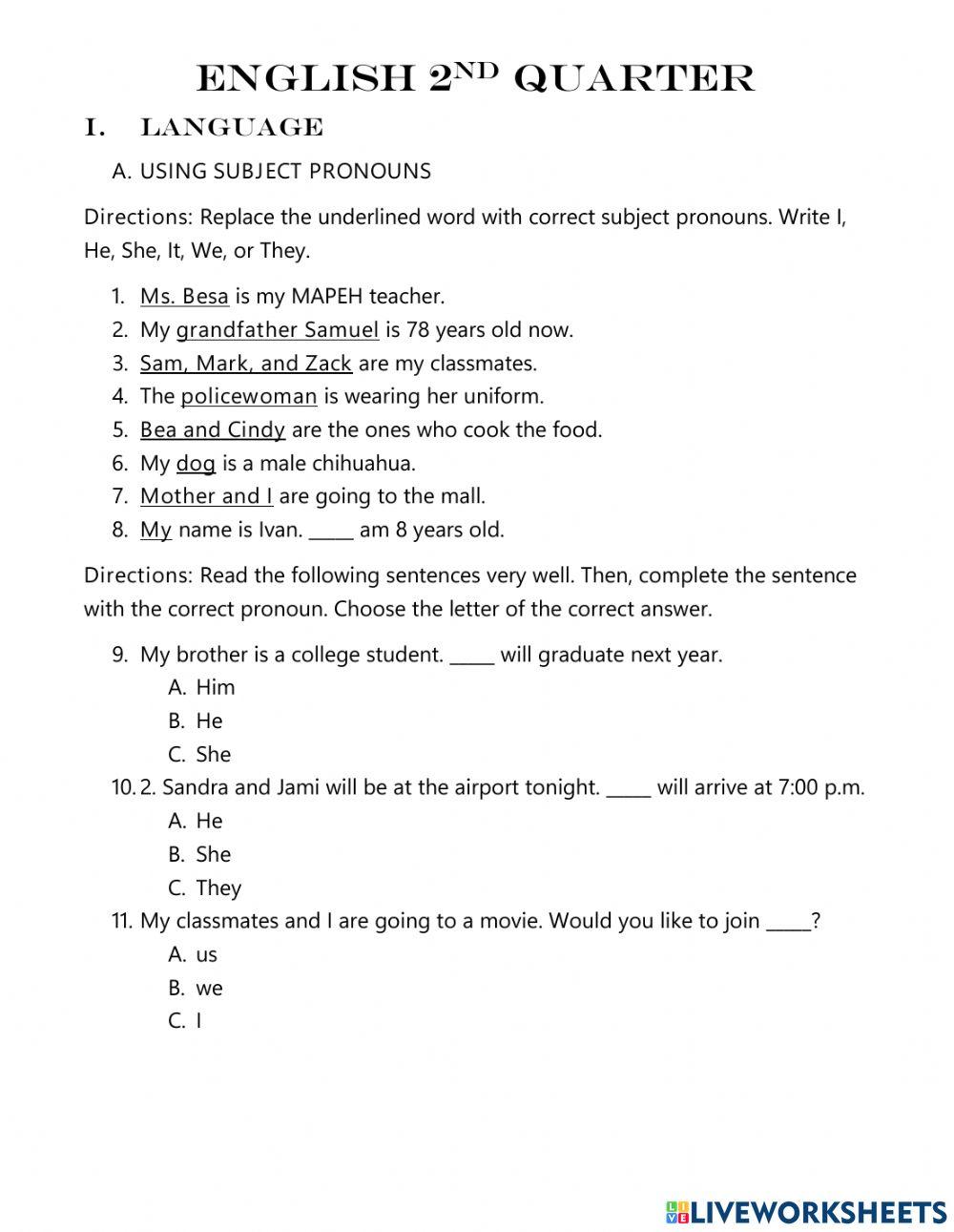 English 2 English 2