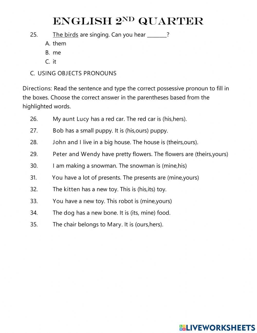 English 2 English 2
