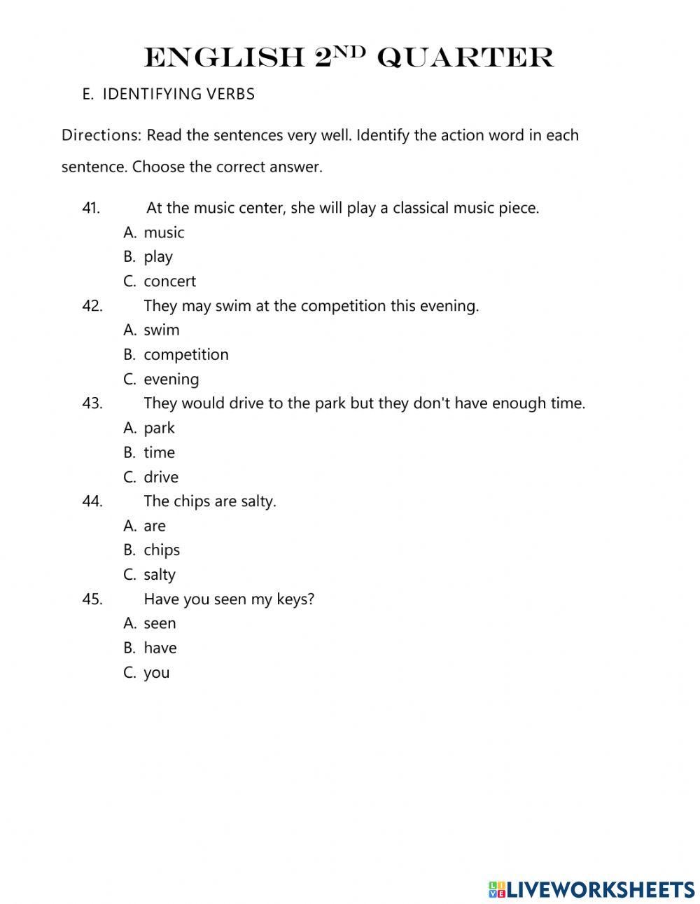 English 2 English 2