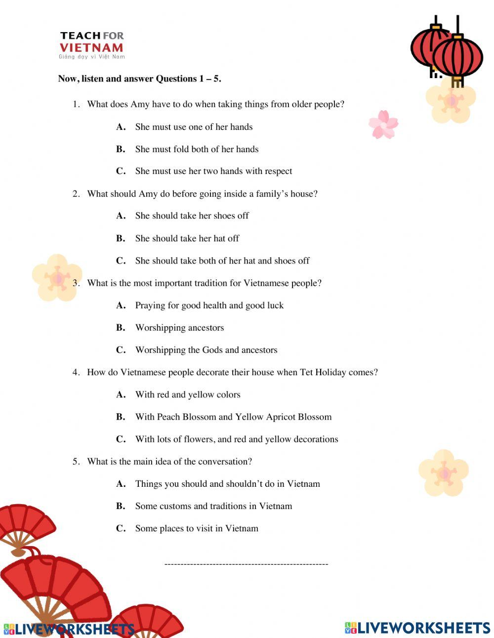 G8 End term listening test