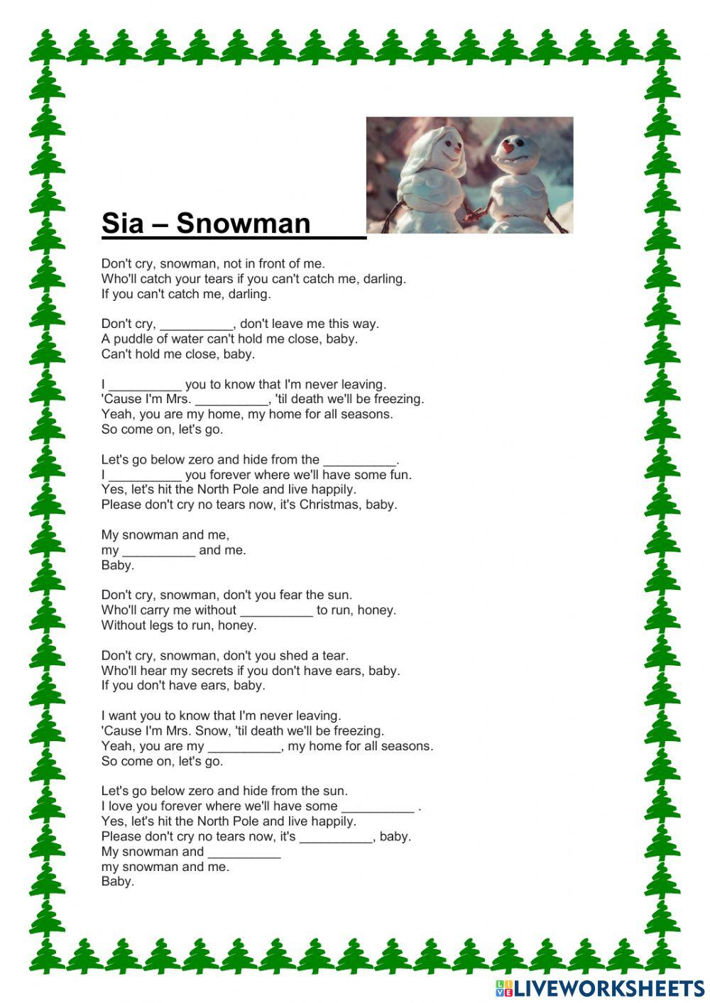 Sia - Snowman