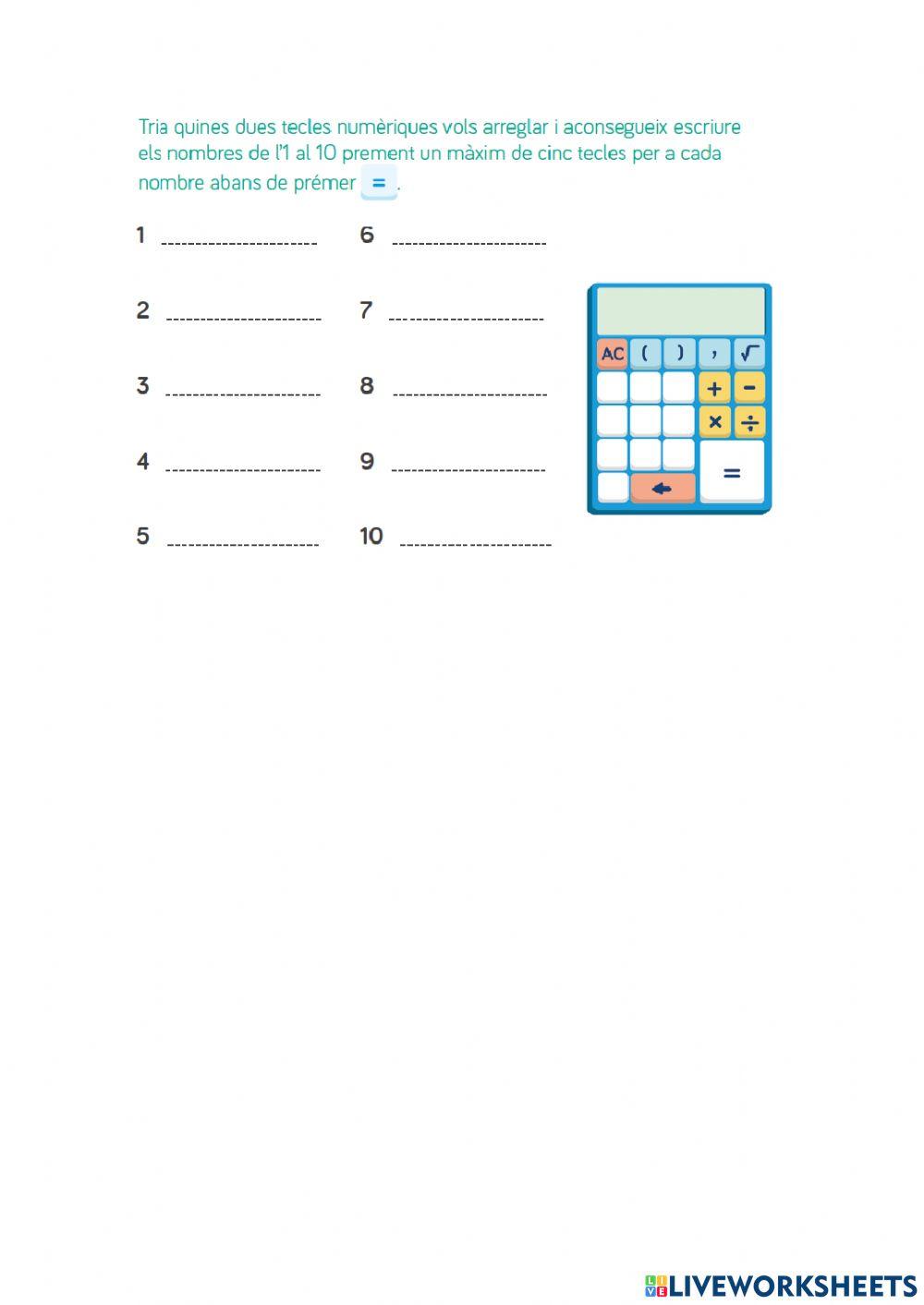 Arregla la calculadora