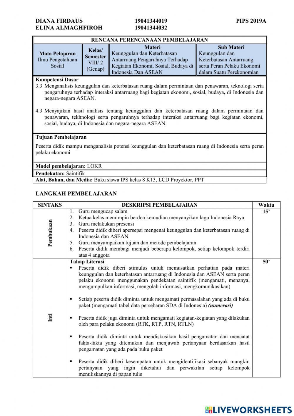 Keunggulan dan keterbatasan ruang