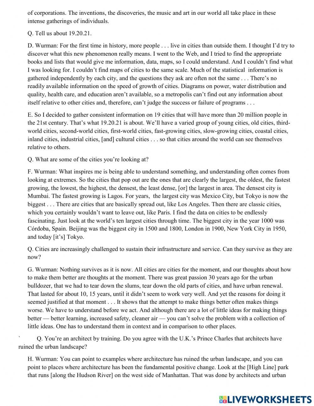 Grade 9 Reading Exam