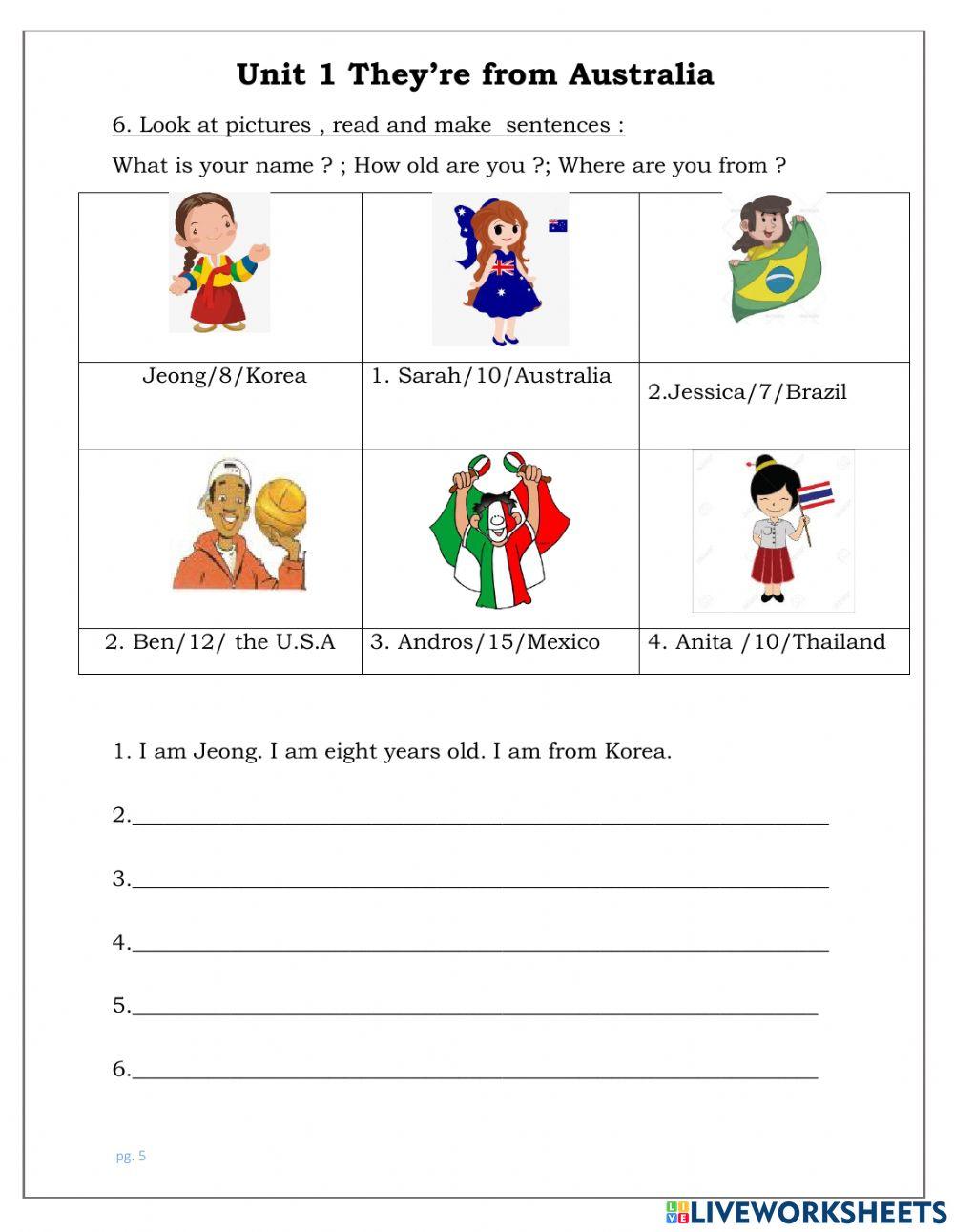 Review unit 1 - grade 5 - BTBT worksheet | Live Worksheets