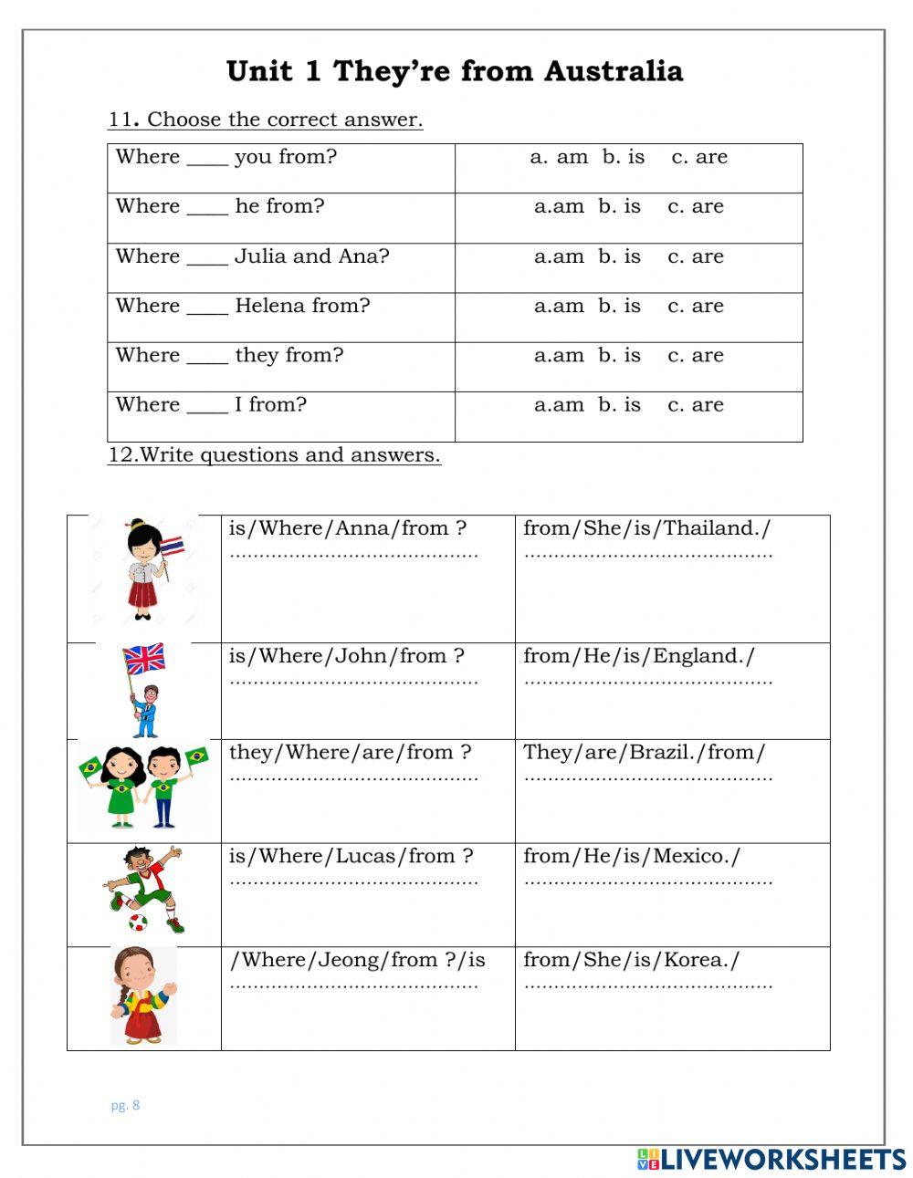 Review unit 1 - grade 5 - BTBT worksheet | Live Worksheets