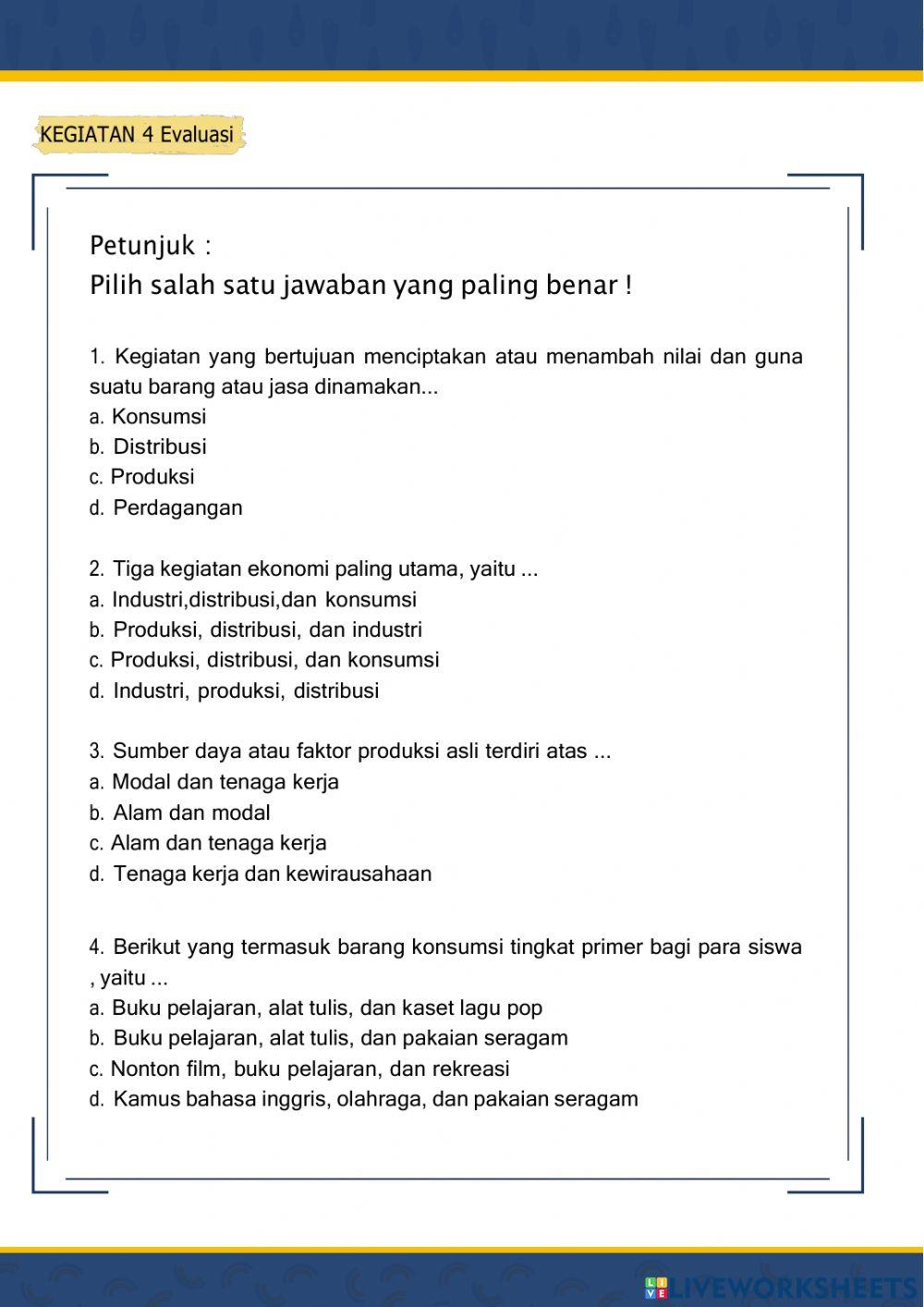 LKPD Kegiatan Ekonomi