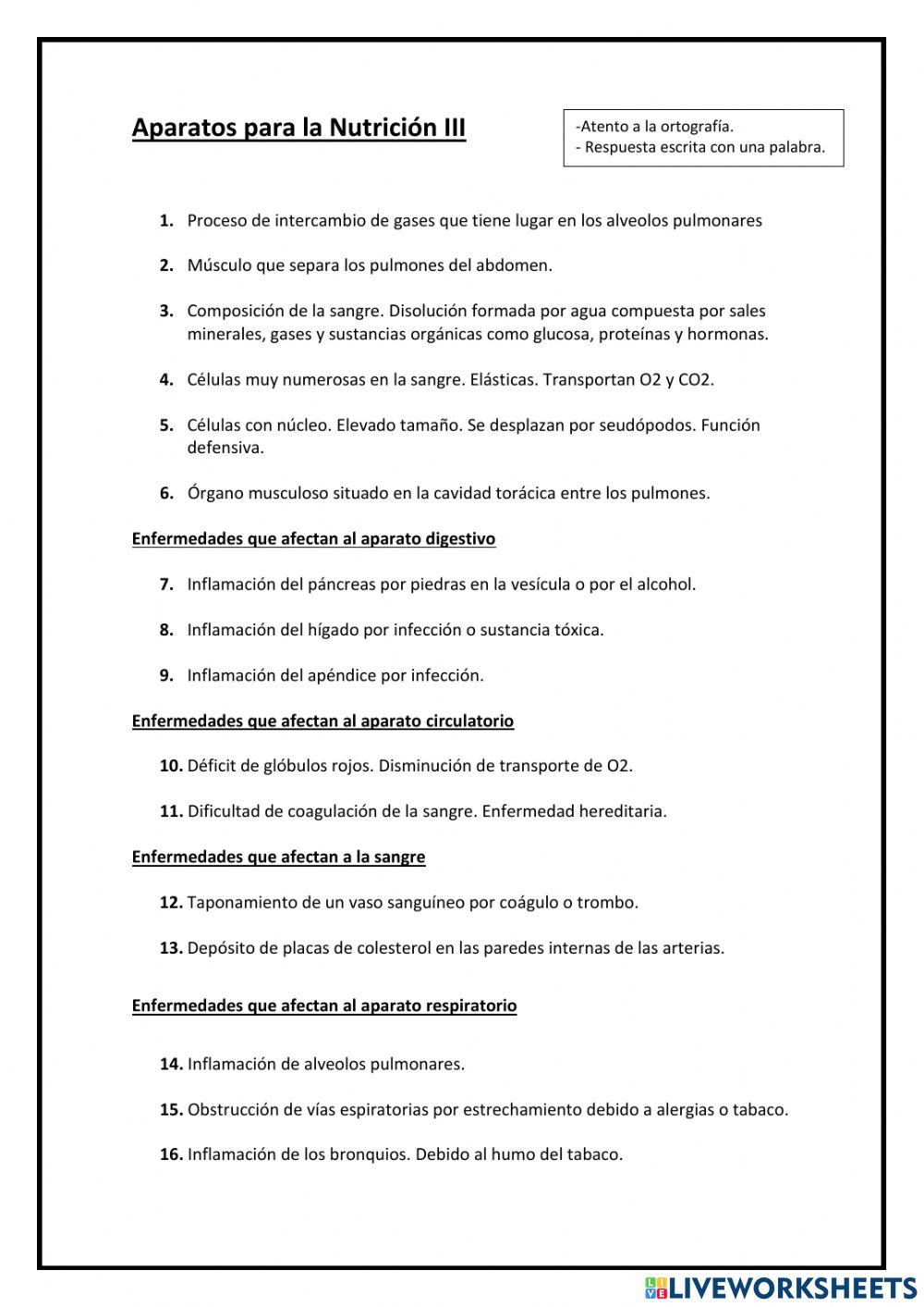 Enfermedades aparatos