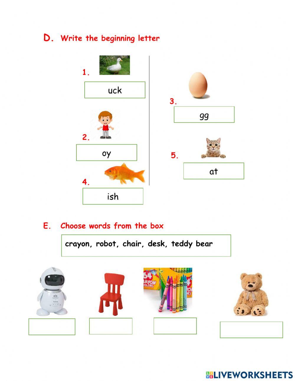 Family and friend test 1