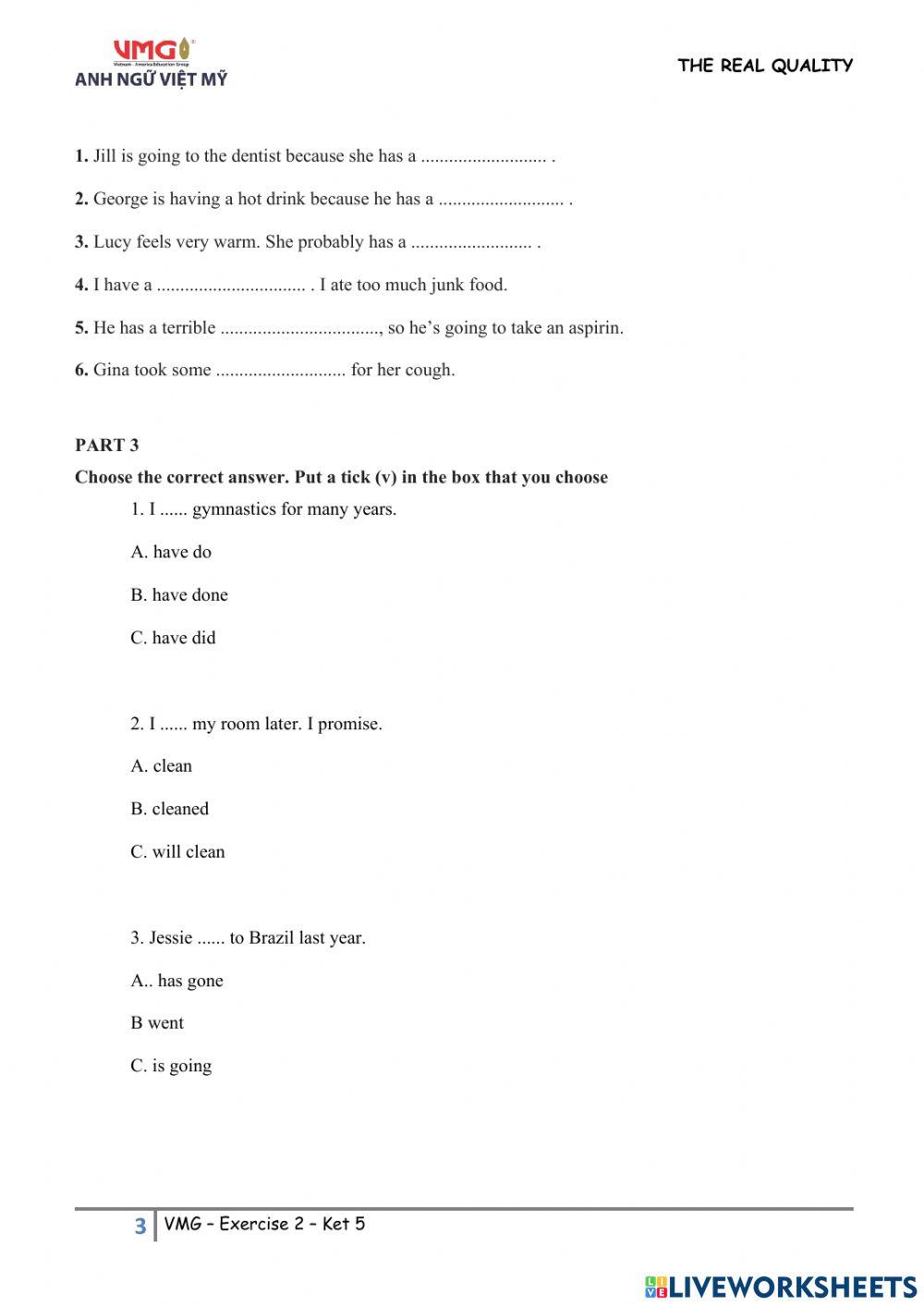 Ket 5 - Online Practice - Test 2