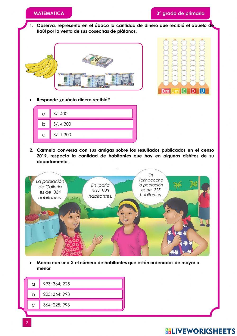 Evalueción Matemática